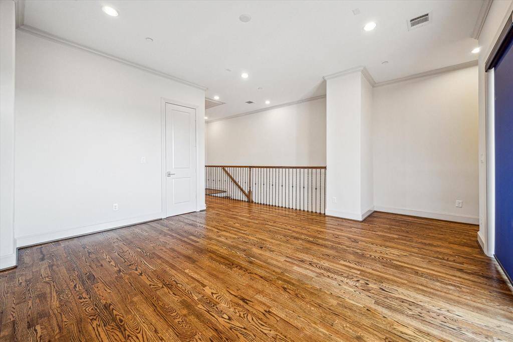 4th floor game room with storage closet.