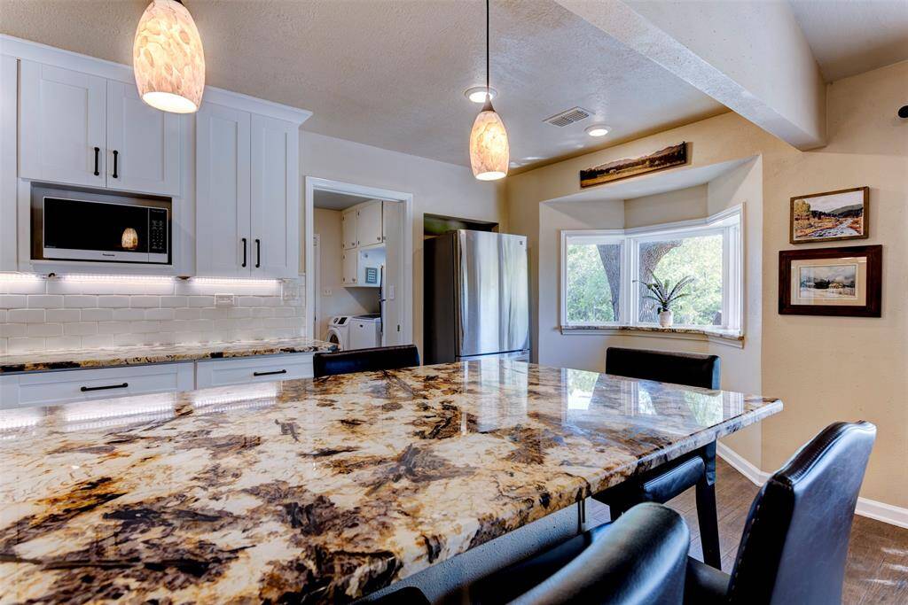 Under the windows the area could easily fit a small breakfast table if desired.