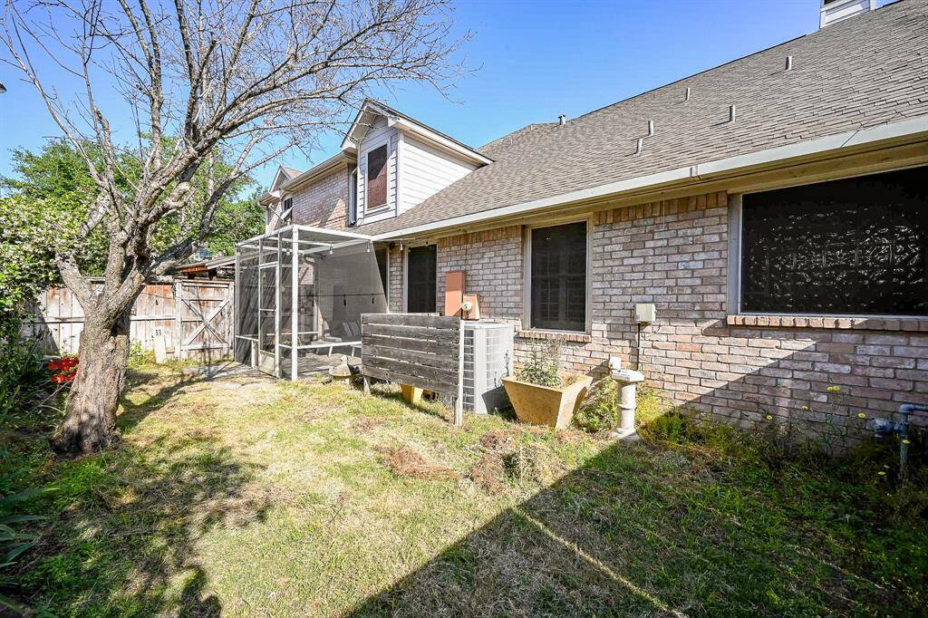 Privacy fencing encloses the back property.