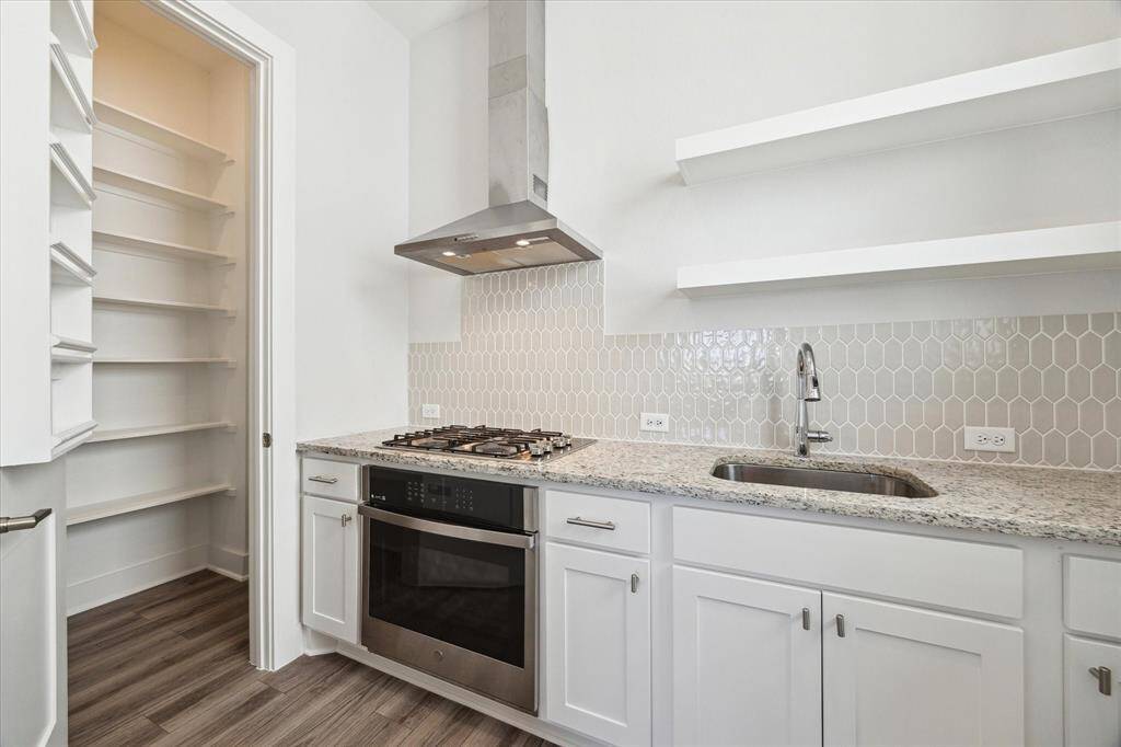 THE EXTRA BUTLERS KITCHEN with 2nd 4 stove gas burner and 2nd sink!!  TONS OF STORAGE!