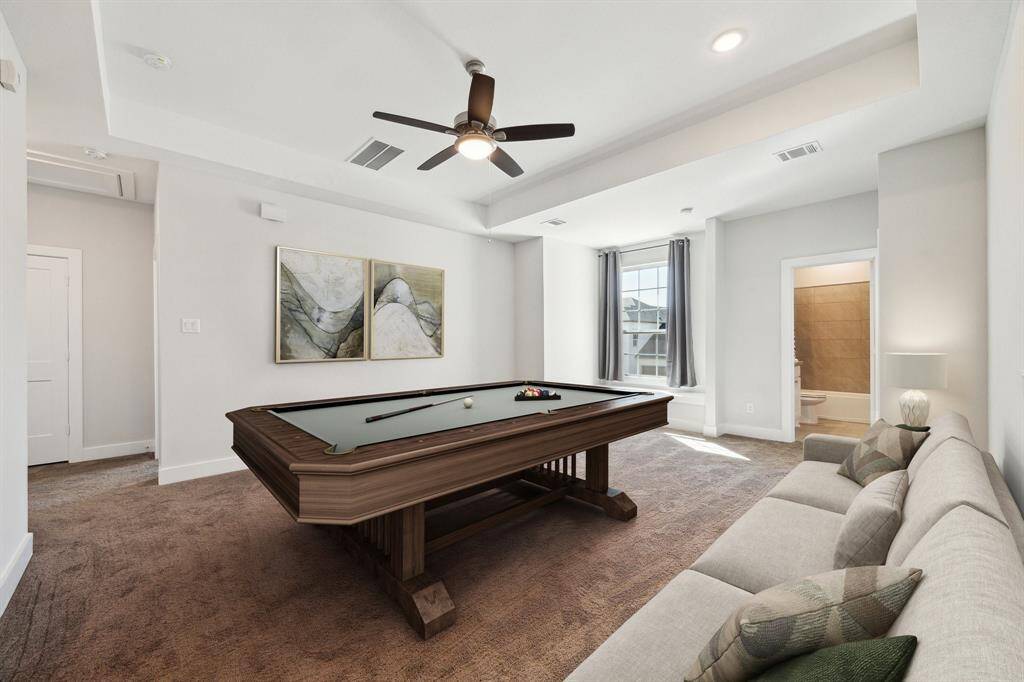 SECOND FLOOR:  GAME ROOM!  So much space and opportunity, with full bathroom off to the side.  Virtually Staged.