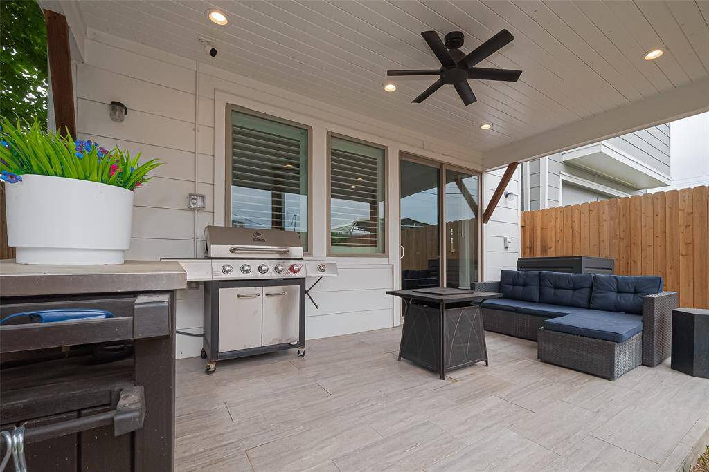 Covered patio