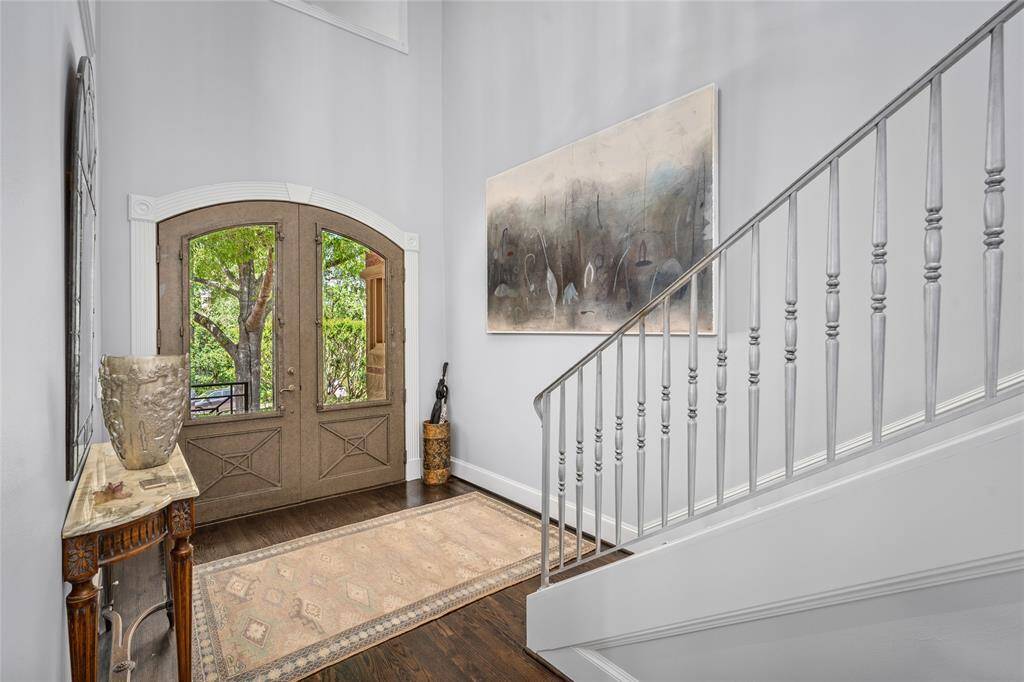 Two-story entry.
