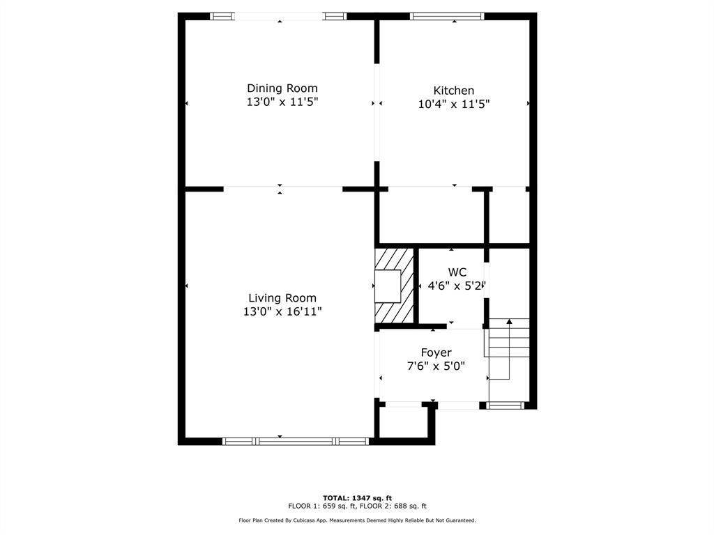 First floor plan.