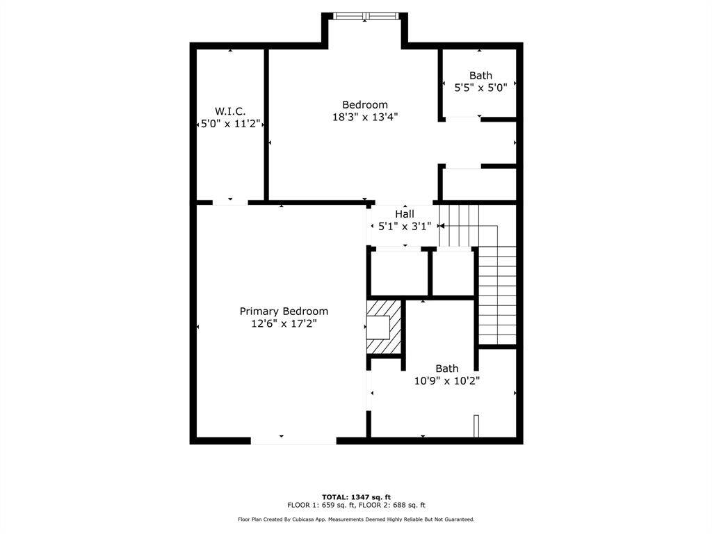 Second floor plan.