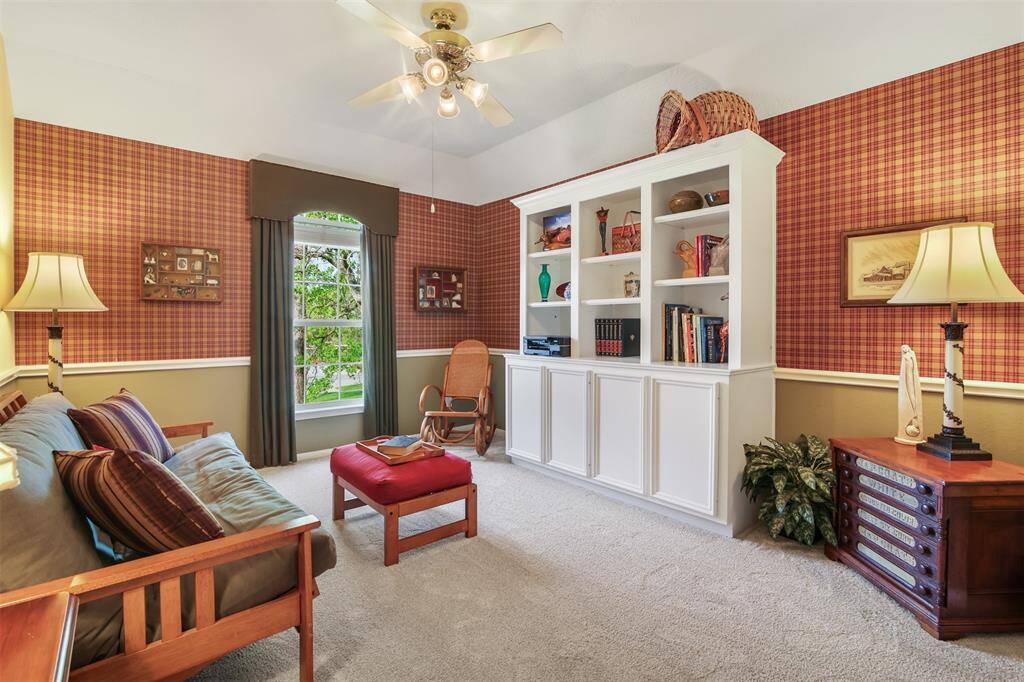 This flex space was turned into a sitting area, but could be fourth bedroom, or a media room.