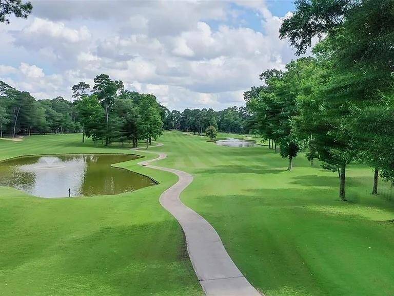close up view of golf course