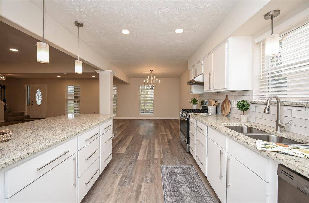 The kitchen has a lot of chic touches!