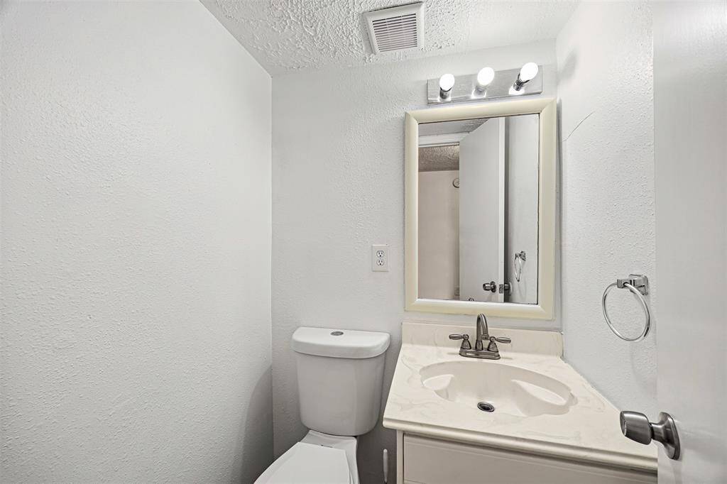 Half bath on 1st floor