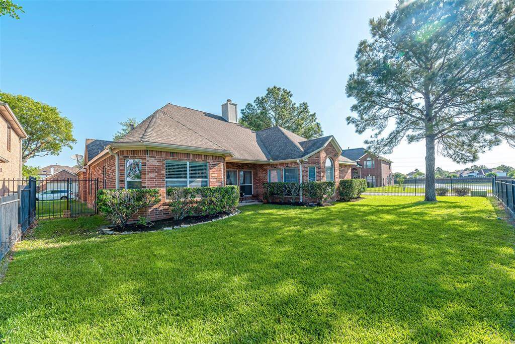 Additional view of the back elevation of the home.