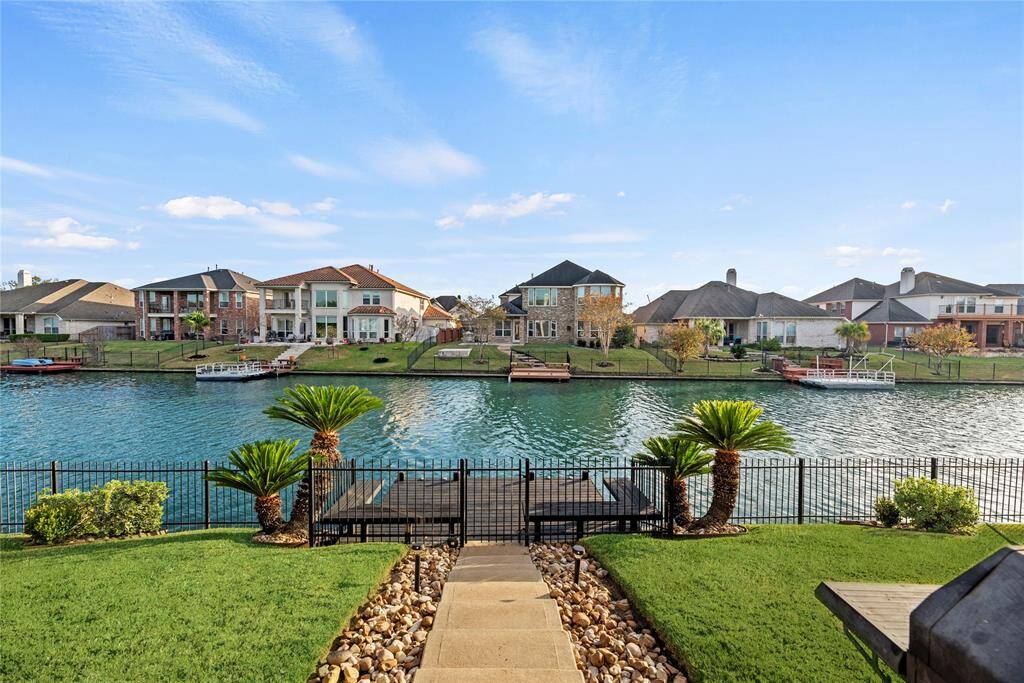 View of the canal from the back patio.