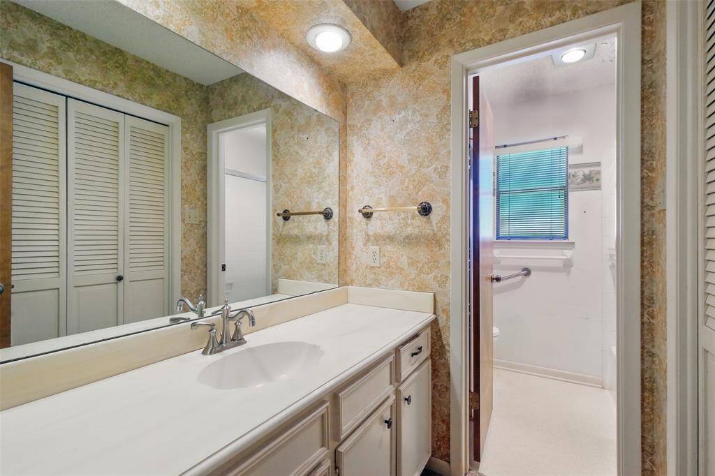 A reverse view of the Third Bedroom. A large Closet is seen at the far right.