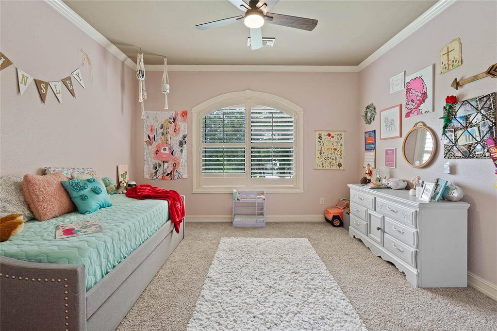 Second bedroom that shares the Jack and Jill and overlooks the front yard!