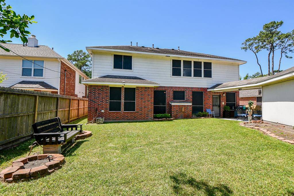 Back of the house and back yard