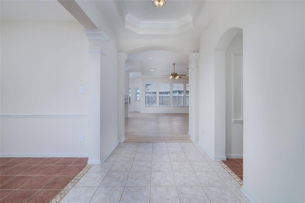 The front entrance/foyer in this residence.