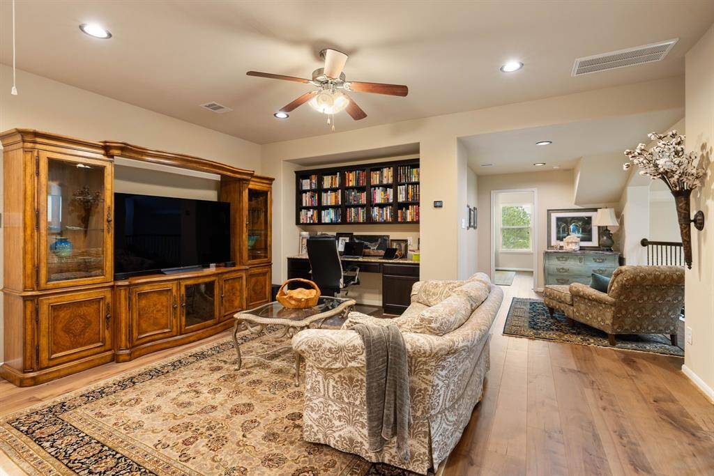 This versatile area is perfect for both work and play, offering a seamless blend of style and functionality.