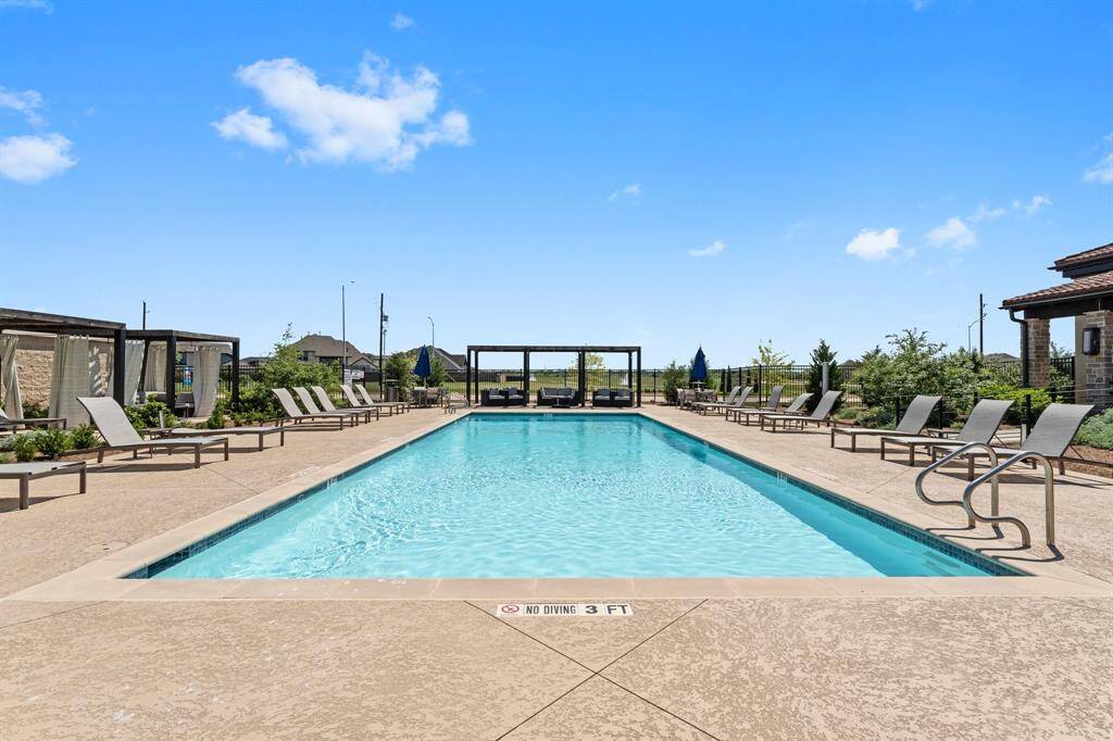 This lap pool is perfect for outdoor exercise or it offers a scenic environment for relaxation and sunbathing!