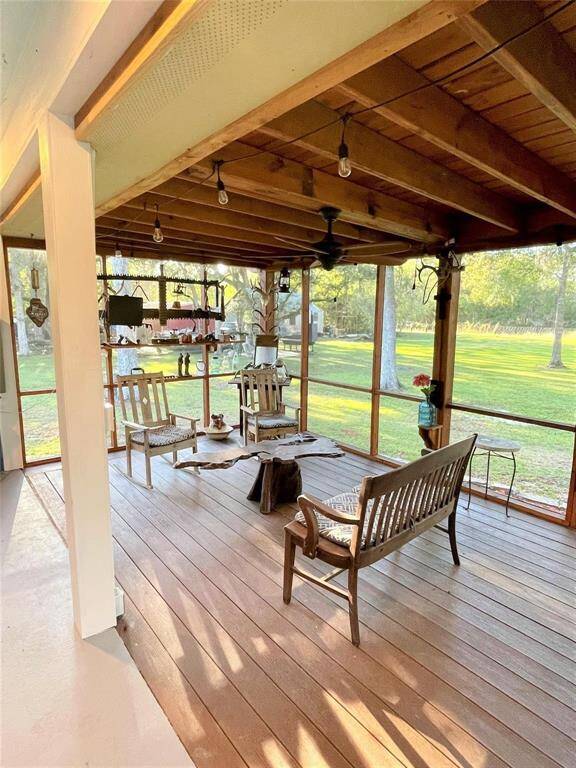 Screened in back porch