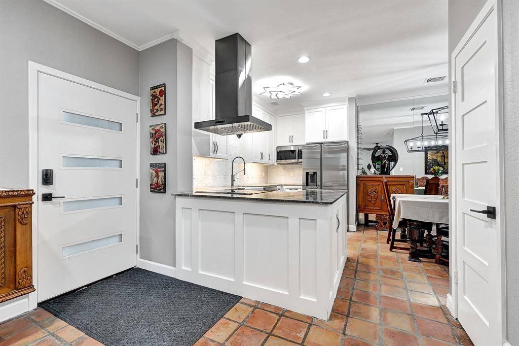 Open kitchen for entertaining