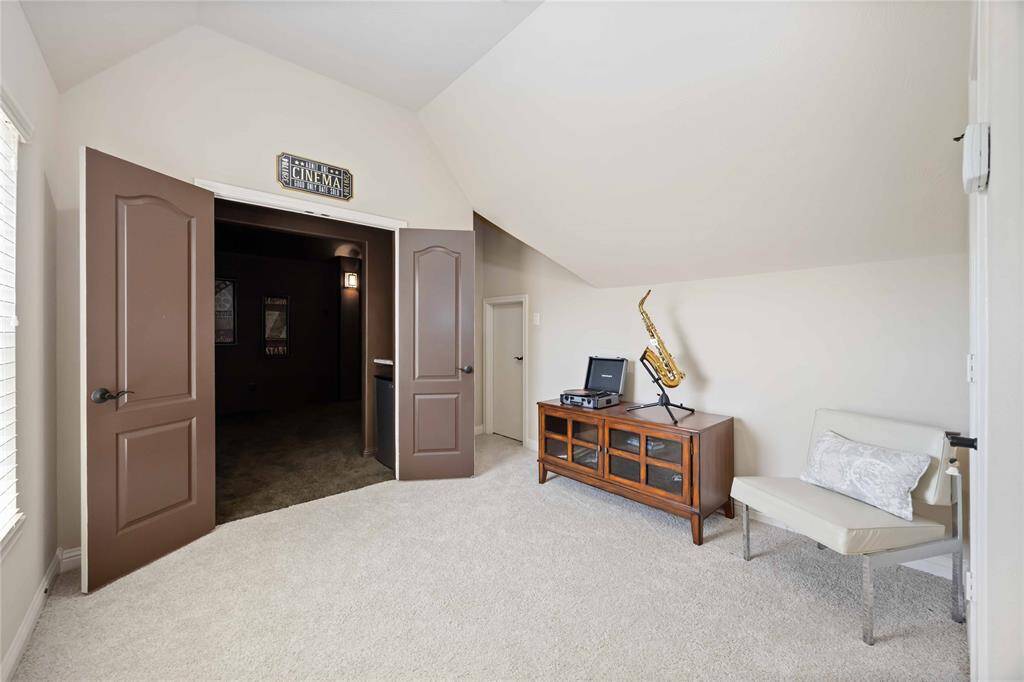Upstairs media lounge with sufficient space.