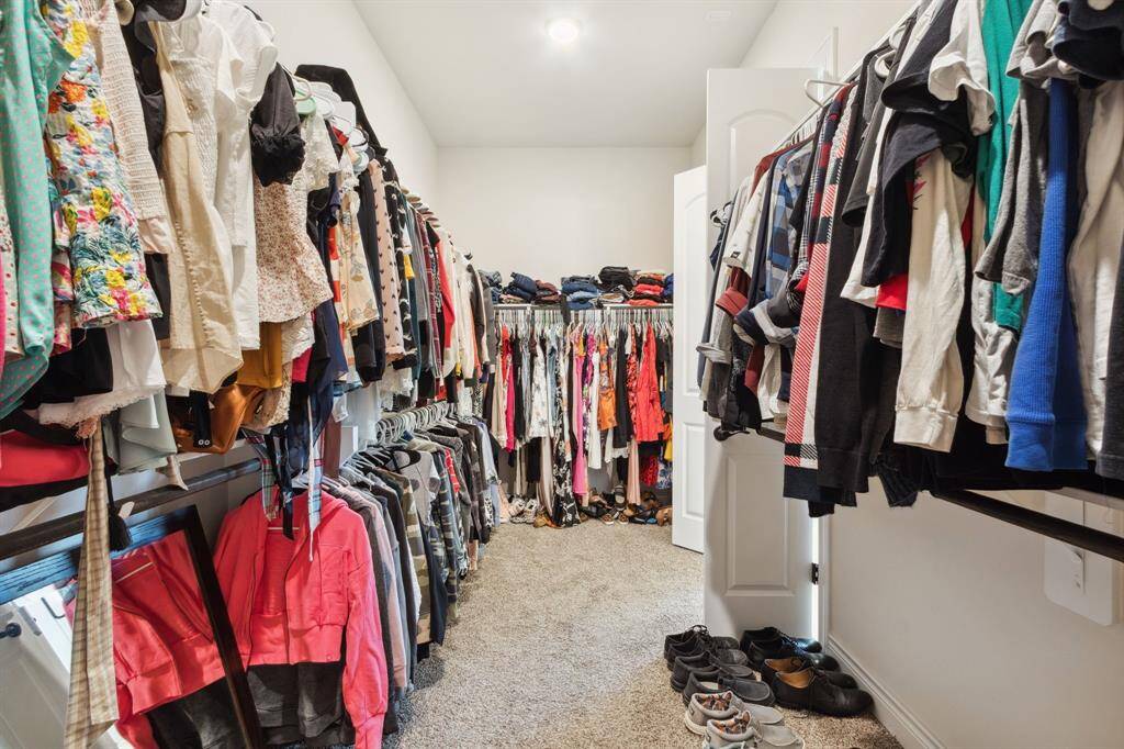 Large primary closet.