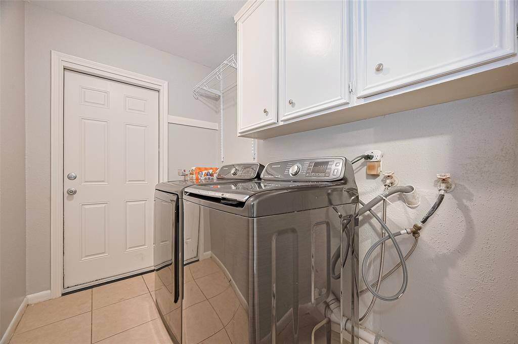Laundry room inside the house.