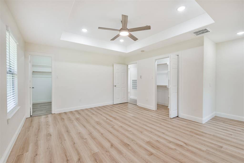 Two, yes two walk in closets in Primary Suite.