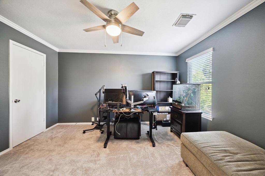 Another view of the gameroom. Plush carpeting all throughout upstairs.