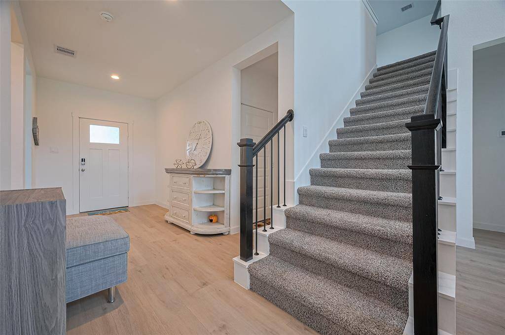 Staircase from front entryway
