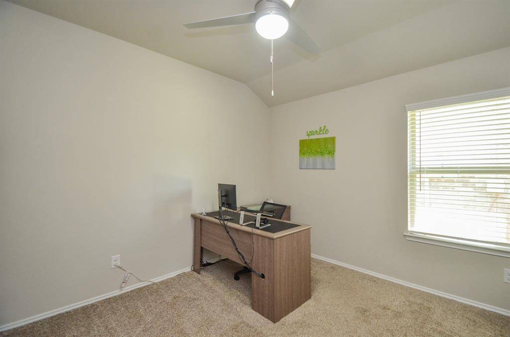 This bedroom is being used as an office!