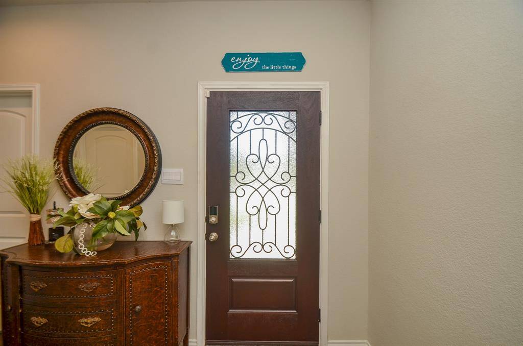 Beautiful leaded glass front door