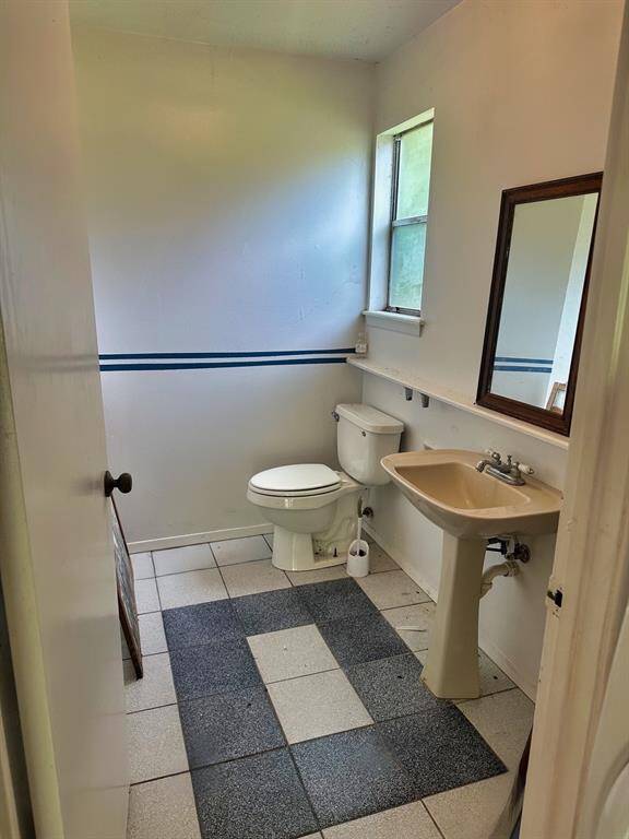 Bathroom in the garage