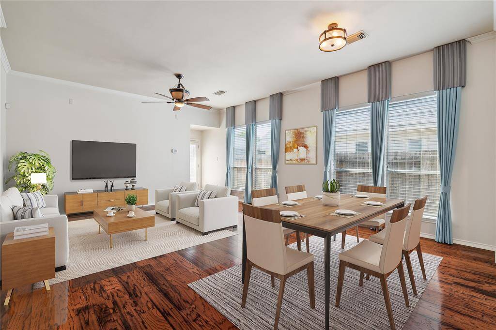 Enjoy seamless flow from the kitchen to the dining room and into the living room, thanks to the home's open-concept design—perfect for both everyday living and entertaining.** Virtually Staged