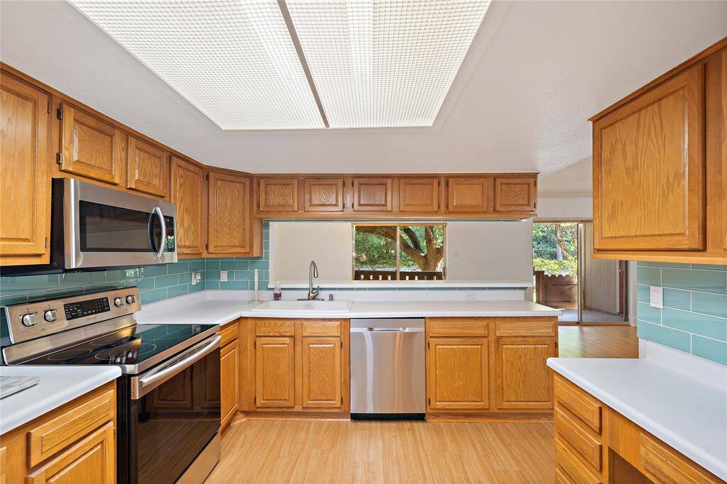 View of the kitchen from the entrance.