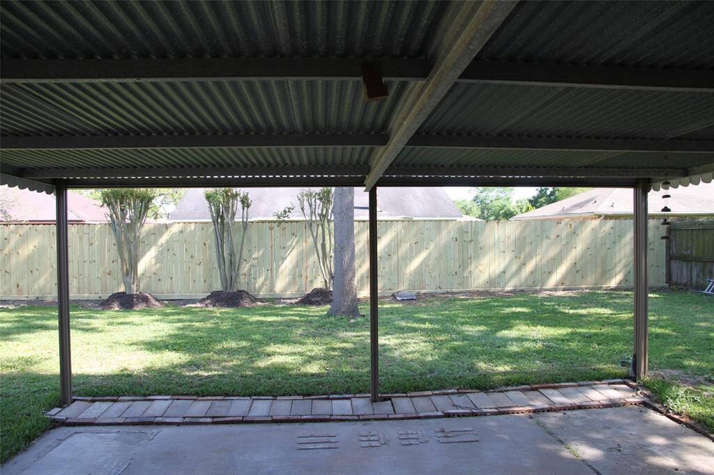 Covered patio