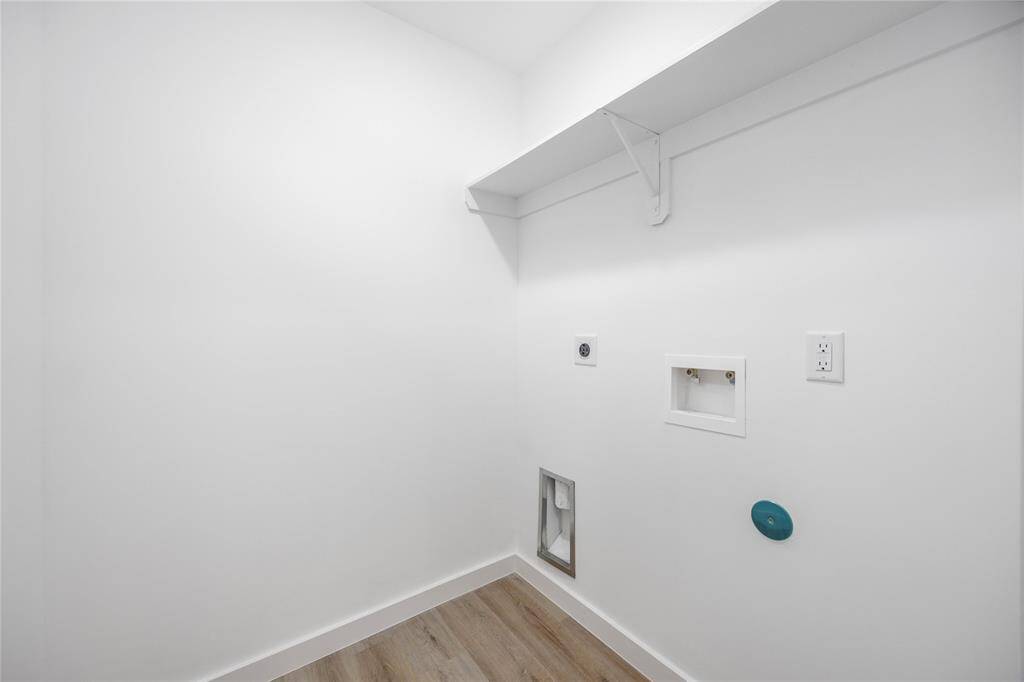 Utility closet located upstairs