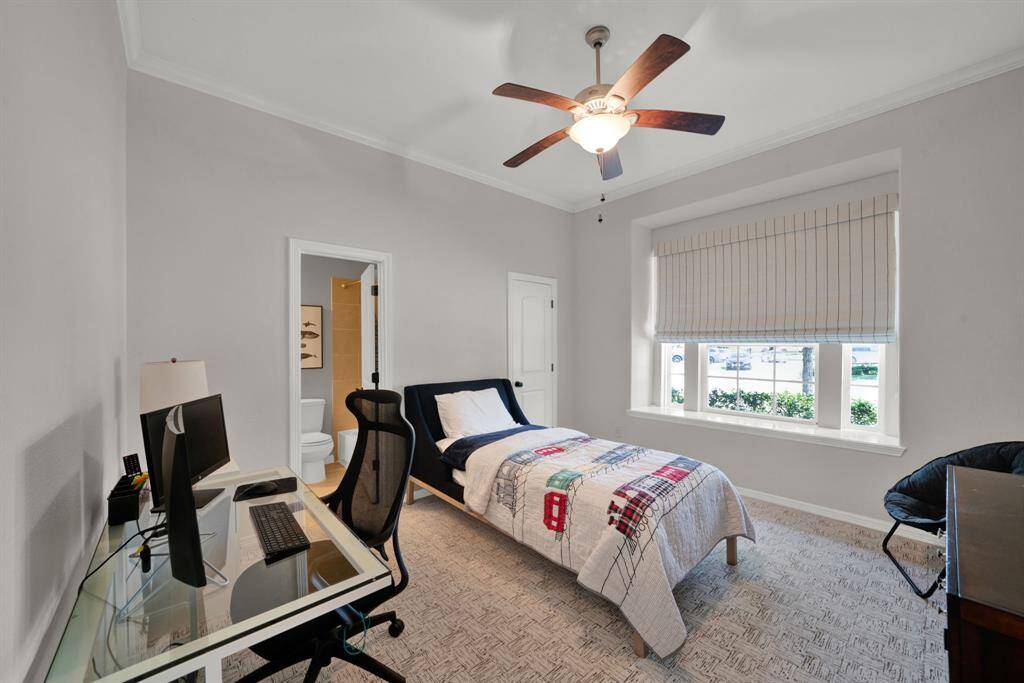 Each bedroom has their own walk in closet, upgraded 1 yr old carpet. New paint all throughout the house.