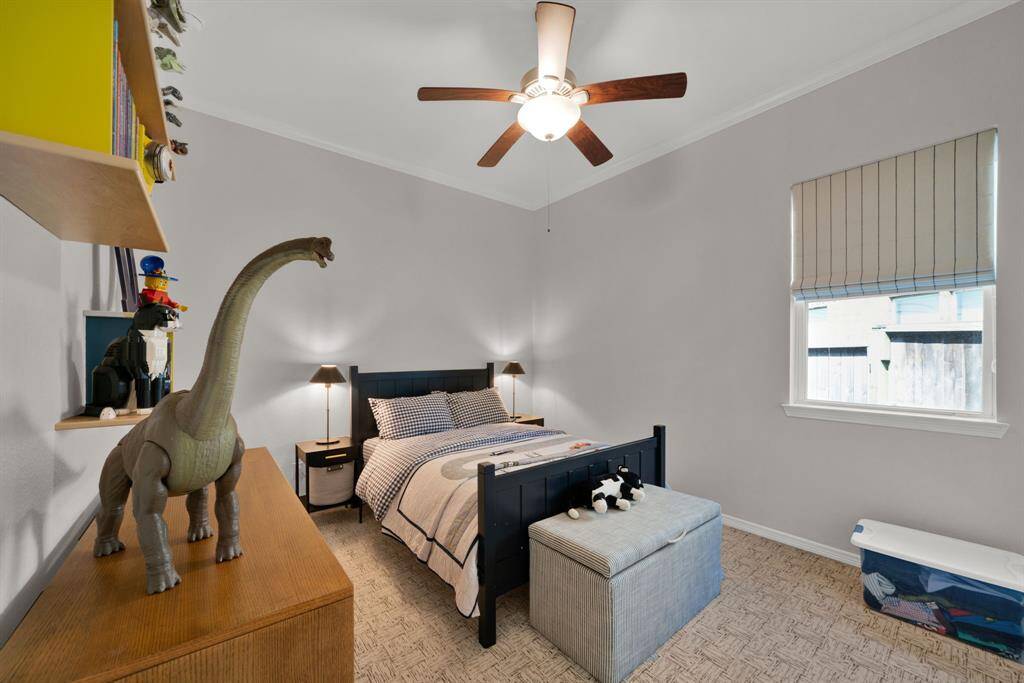 One of the four bedrooms.