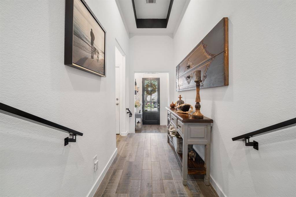 Grand views from your living space to your entry area.