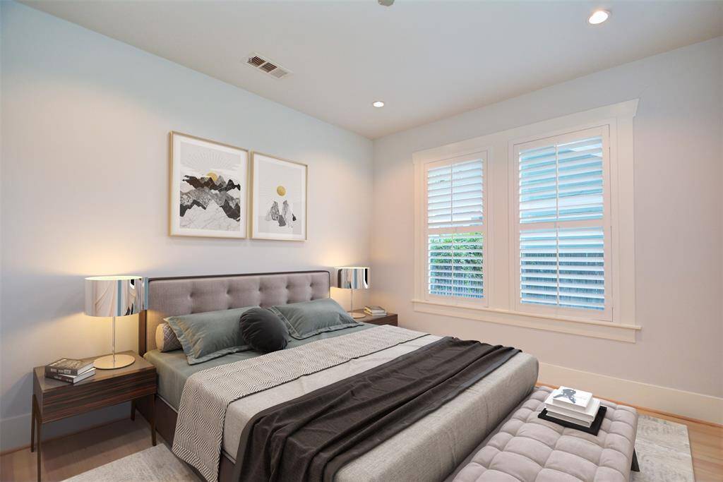 Third bedroom/ office space. Located to the right of the front door