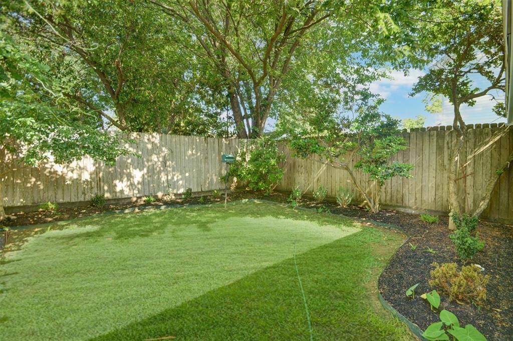 spacious backyard