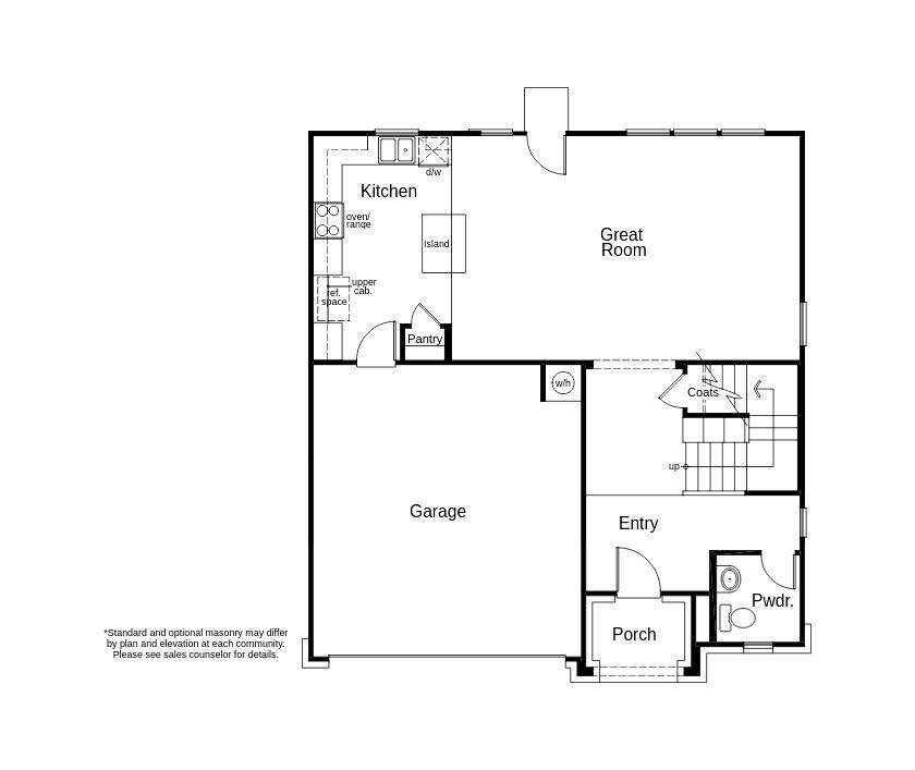 This floor plan features 3 bedrooms, 2 full baths, 1 half bath and over 2,000 square feet of living space.