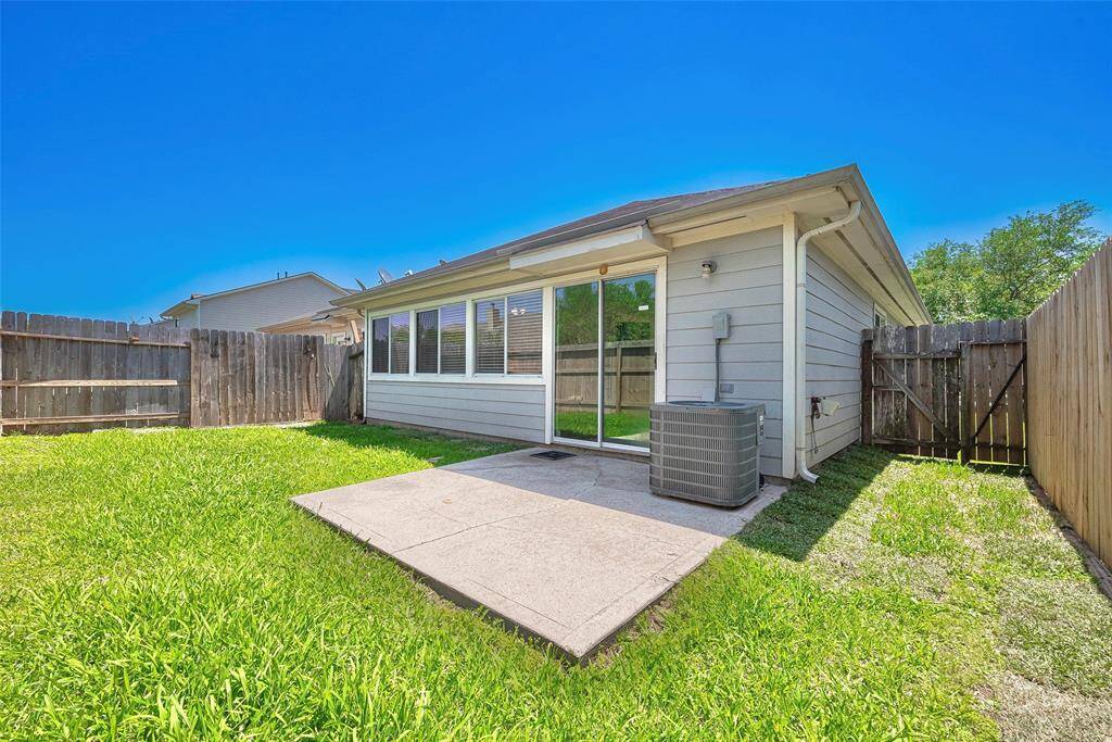 The spacious backyard is great for outdoor activities