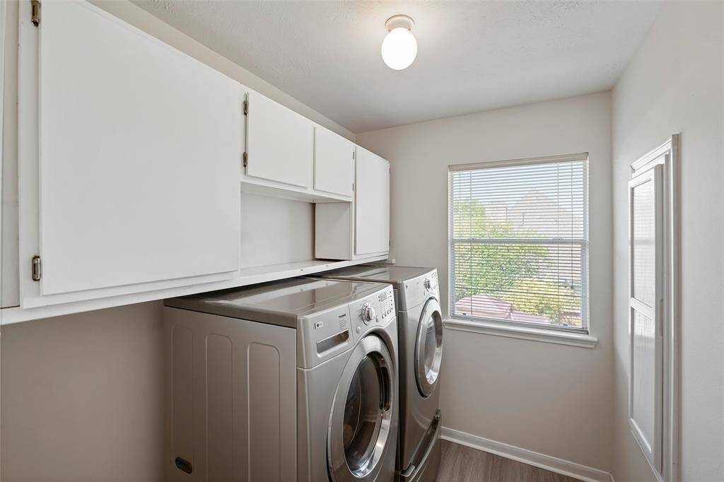 Upstairs laundry. Washer and Dryer included.