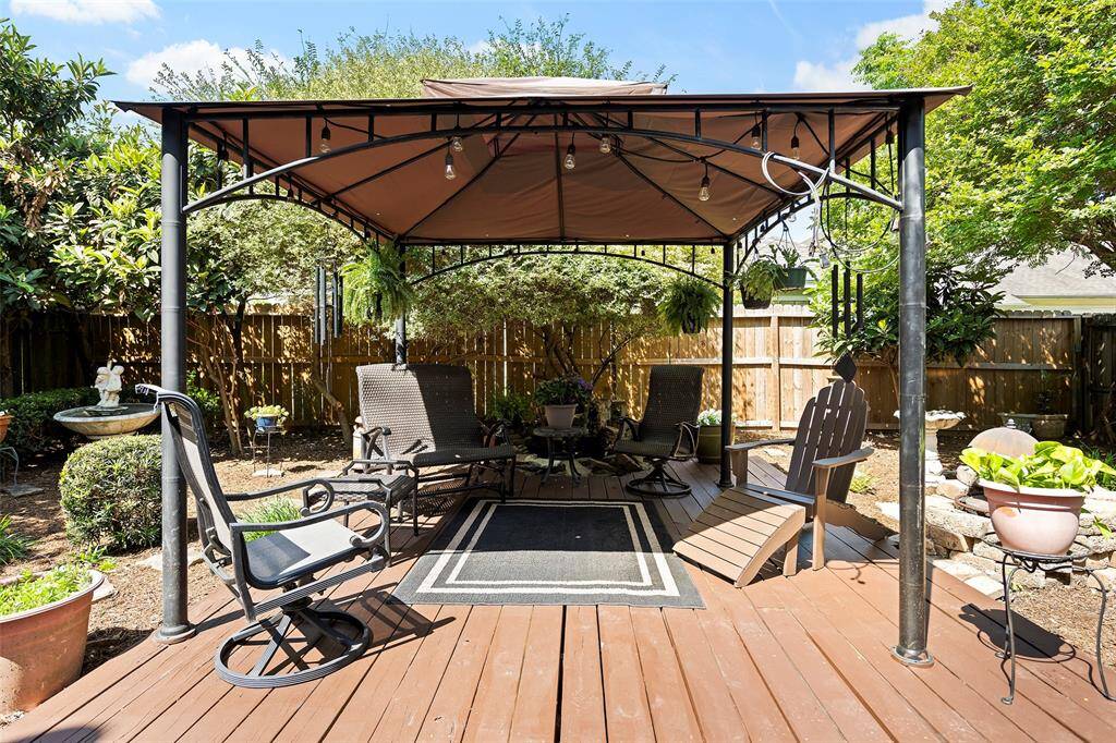 Enjoy the backyard shade.