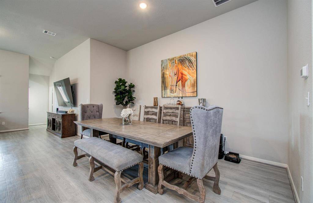 Dining area open to the kitchen & living area!