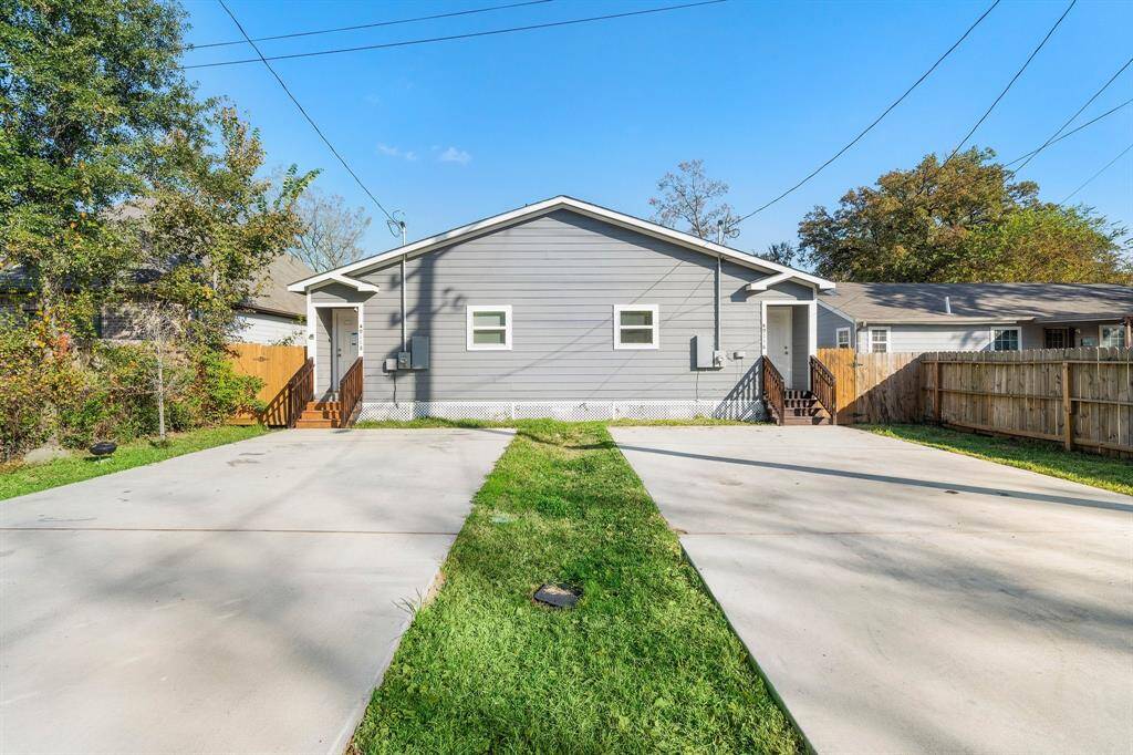 Double wide driveway.
