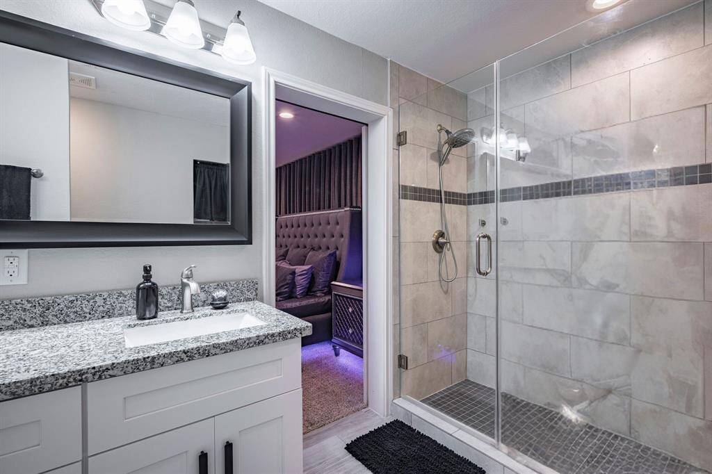 Amazing tile in the custom bath