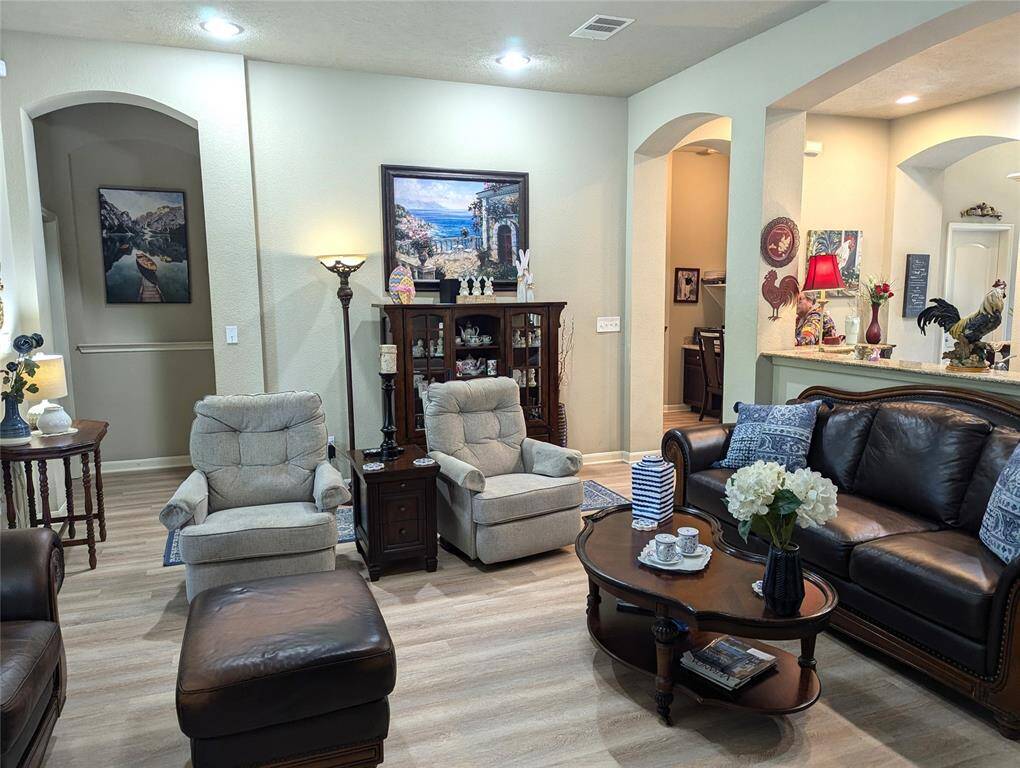 Another view of the living room to the bedrooms.
