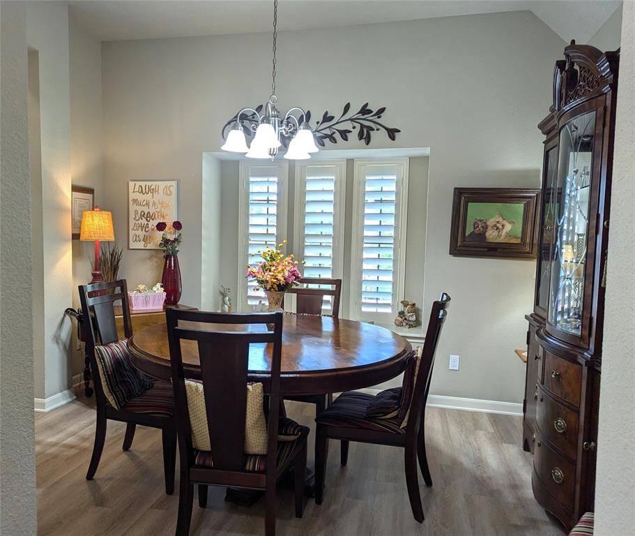View of the dinning room from the kitchen.